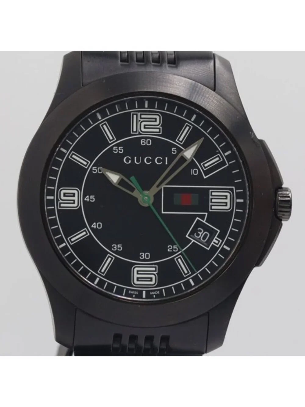 Gucci Timeless 126.2 Quartz Date Black Dial Watch